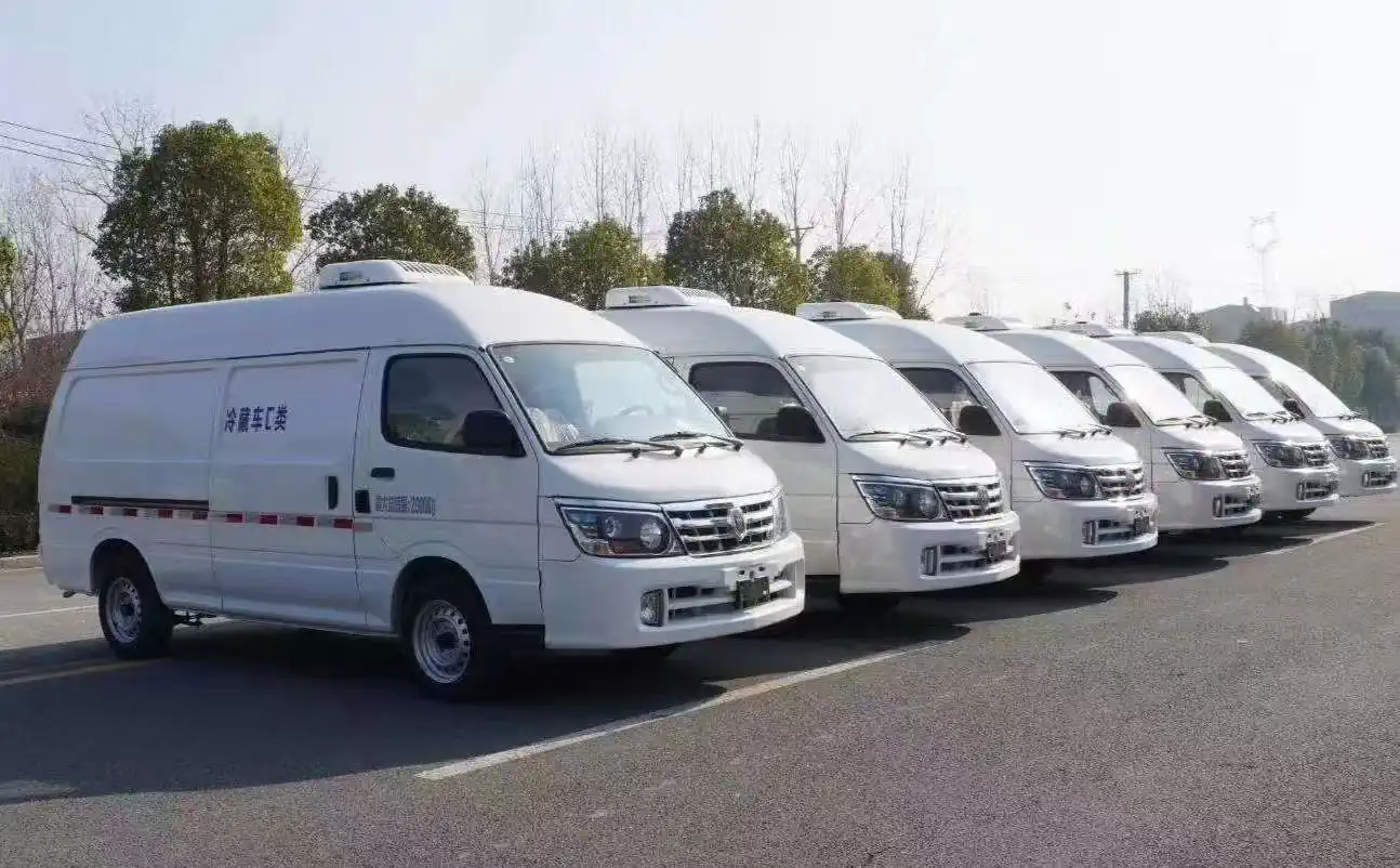 100kW Gasoline Engine Refrigerated Truck for Fresh Food Transportation