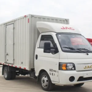 JAC single cab box truck with rear dual tires